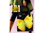 Exploded image on both sides. Two interior pockets, Interior zipper pocket, Key clip, Quick view colored lining, Polyester fabric and Surface washable. Rolled nylon handles for comfort. Oversize grommets provide modern style. depth: 14.25. width: 5. length: 13