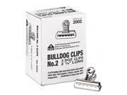 Bulldog Clips Steel 1 2 Capacity 2 1 4 w Nickel Plated 36 Box