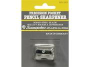 Baumgartens MR1201 Compact Pencil Sharpener Handheld 1 Hole s Metal â€“ Silver 1 Each