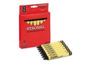 Crayola. 5200023051 Staonal Marking Crayons Black 8 Box