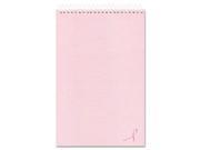 Rediform 36647 Pink Ribbon Steno Book Gregg Rule 6 x 9 White Paper Pink Cover 60 Sheets