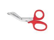 Stainless Steel Office Snips 7 Long Red
