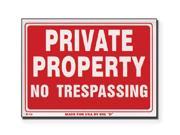UPC 782403226194 product image for Bazic Products L-19-24 12 in. x 16 in. Private Property No Trespassing Sign - Bo | upcitemdb.com