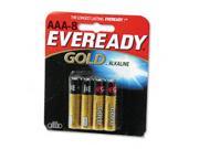 Eveready A92BP8 Gold Alkaline Batteries AAA 8 Pack