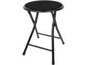 18 Inch Cushioned Folding Stool Trademark Home Collection