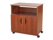 Safco 1850CY Wooden Mobile Machine Stand in Cherry