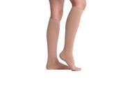 Juzo 2001ADPE14 II Soft Knee 20 30mmHg Compression Stocking with Petite Length Open Toe Size II Beige