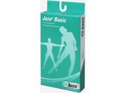 Juzo 4410AGSBSH10 IV Basic Thigh Highs with Silicone Border 15 20 mmHg Open Toe Short Silicone Black