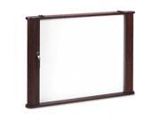 Balt 28060 Conference Room Cabinet Magnetic Dry Erase Board 44 x 4 x 32 Mahogany