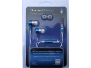 SnowFire Shredphones premium quality stereo headset heaphone Compatible with iPhone iPod PDA or Smart Phone w built in Mic Blue