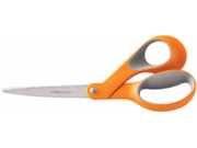 Fiskars 01009881 Home And Office Scissors 8 Length Softgrip Handle Orange Gray