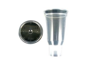 ITW Devilbiss DEVDPC 503 K24 3 Oz. Disposable Cup and Lid Qty 24