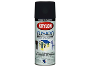 Krylon Division 2321 12 Oz Black Fusion Spray Paint Pack of 6