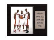 C I Collectables 1215HEATBIG3 NBA LeBron James DwyaneWade Chris Bosh Miami Heat Player Plaque