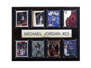 C I Collectables 1215JORDAN8C NBA Michael Jordan Chicago Bulls 8 Card Plaque