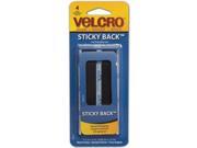 VELCRO R brand STICKY BACK R Tape 3 4 X3 1 2 4 Pkg Black