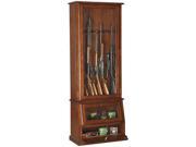 American Furniture Classics 898 12 Gun Oak Slanted Base Gun Cabinet
