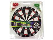 Dartboard with 6 darts Pack of 8