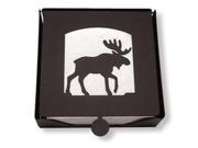 Village Wrought Iron NH B 19 2 Piece Napkin Holder with Moose Silhouette
