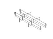 Blum Bz40H1077A Gr 115M X 1077Mm Orgaline Cross Divider Gray