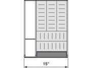 Blum Bzhi.533Ki4A 15 In. Orga Line For Wood Drawers Stainless Steel