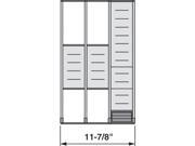 Blum Bzhi.533Mi3A 11 .88 In. Orga Line For Wood Drawers Stainless Steel
