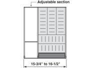 Blum Bzhi.533Ti4A 15 .75 To 16 .50 In. Orga Line For Wood Drawers Stainless Steel