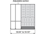 Blum Bzhi.533Ti5A 18 .75 To 19 .50 In. Orga Line For Wood Drawers Stainless Steel