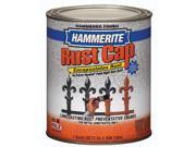 Masterchem 43140 1 Quart Hammered Black Hammerite Rust Cap Enamel Paint