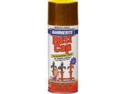 Masterchem 41170 12 Oz Hammered Hammerite Gold Rust Cap Enamel Spray Paint Pack of 6
