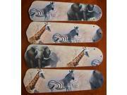 Ceiling Fan Designers 42SET ANI ASE New AFRICAN SAFARI ELEPHANT 42 Ceiling Fan BLADES ONLY