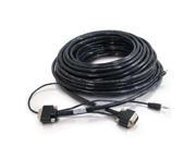 C2G 40176 25ft Plenum Rated HD15 SXGA 3.5mm M M Monitor Cable with Rounded Low Profile Connectors