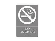 US Stamp 4813 ADA Prohibition Sign No Smoking Symbol with Tactile Graphic Molded Plastic 6 x 9