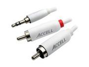 Accell Cable L097B 007J 7ft iPod 3.5mm LR Audio RCA Retail