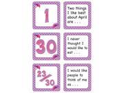 Teacher Created Resources 5078 April Polka Dots Calendar Days Story Starters Mini Pack