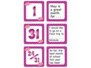 Teacher Created Resources 5079 May Polka Dots Calendar Days Story Starters Mini Pack