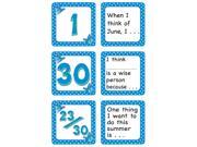 Teacher Created Resources 5080 June Polka Dots Calendar Days Story Starters Mini Pack