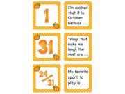 Teacher Created Resources 5084 October Polka Dots Calendar Days Story Starters Mini Pack