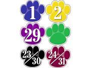 Teacher Created Resources 5240 Colorful Paw Prints Calendar Days