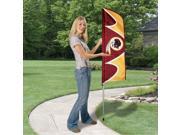 Party Animal Redskins Swooper Flags United States Washington 42 x 13 Durable Weather Resistant UV Resistant Lightweight Dye Sublimated Polyester