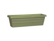 Myers itml akro Mils 30in. Green Marina Box Planter MSW30000B15 Pack of 6