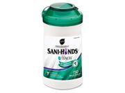 Sani Professional P43572 San Hands II Sanitizing Wipes 7.75 in. x10.5 in. White 150 Can