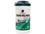 Sani Professional P92084 Sani Hands II Sanitizing Wipes 7 1 2 x 5 1 2 300 Canister