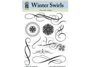 Alvin HOTP1004 Clear Stamps Winter Swirls