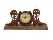 Woodland Import 92318 Boot Clock in Copper and Antique 