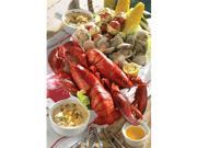 Lobster Gram MSGR2C MAINE SHORE CLAMBAKE GRAM DINNER FOR TWO WITH 1 LB LOBSTERS