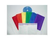 Arts Education Ideas SCID6R Rainbow Colored Mini Scarf Kit with CD
