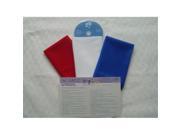 Arts Education Ideas SCID6RWB Patriotic Colored Mini Scarf Kit with CD
