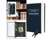 Dictionary Diversion Book Safe with Key Lock Metal