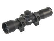 Aim Sports JTM432B 4X32 Compact Mil Dot Scope with Rings